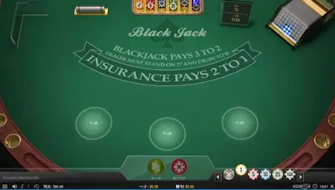 ベラジョンカジノのEuropean BlackJack MH
