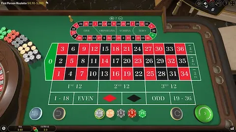 ベラジョンカジノのVJ Roulette画面
