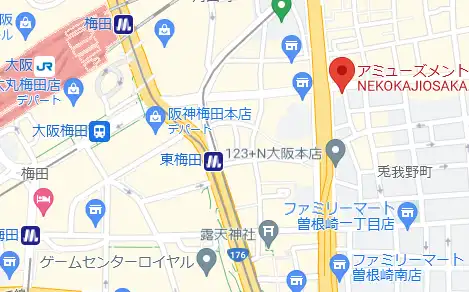 大阪カジノバー NEKOKAJIOSAKA マップ