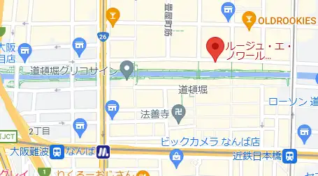 大阪カジノバー ルージュ・エ・ノワール マップ