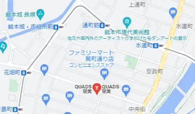 熊本カジノバー QUADS（クワッズ） マップ