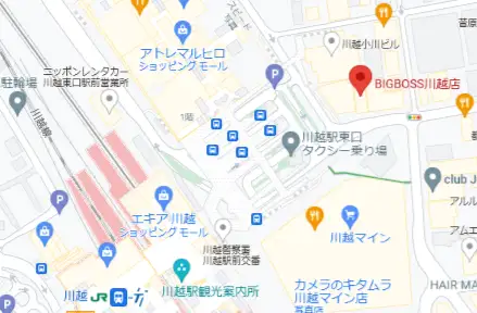 埼玉カジノバー BIGBOSS マップ